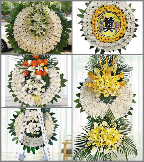 湖北孝感市应城市黄滩镇长咀村花圈速递
